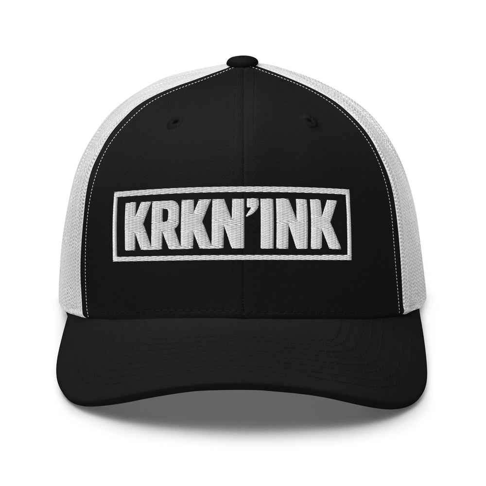 Casquette trucker rétro KRKN’INK avec logo signature streetwear tattoo