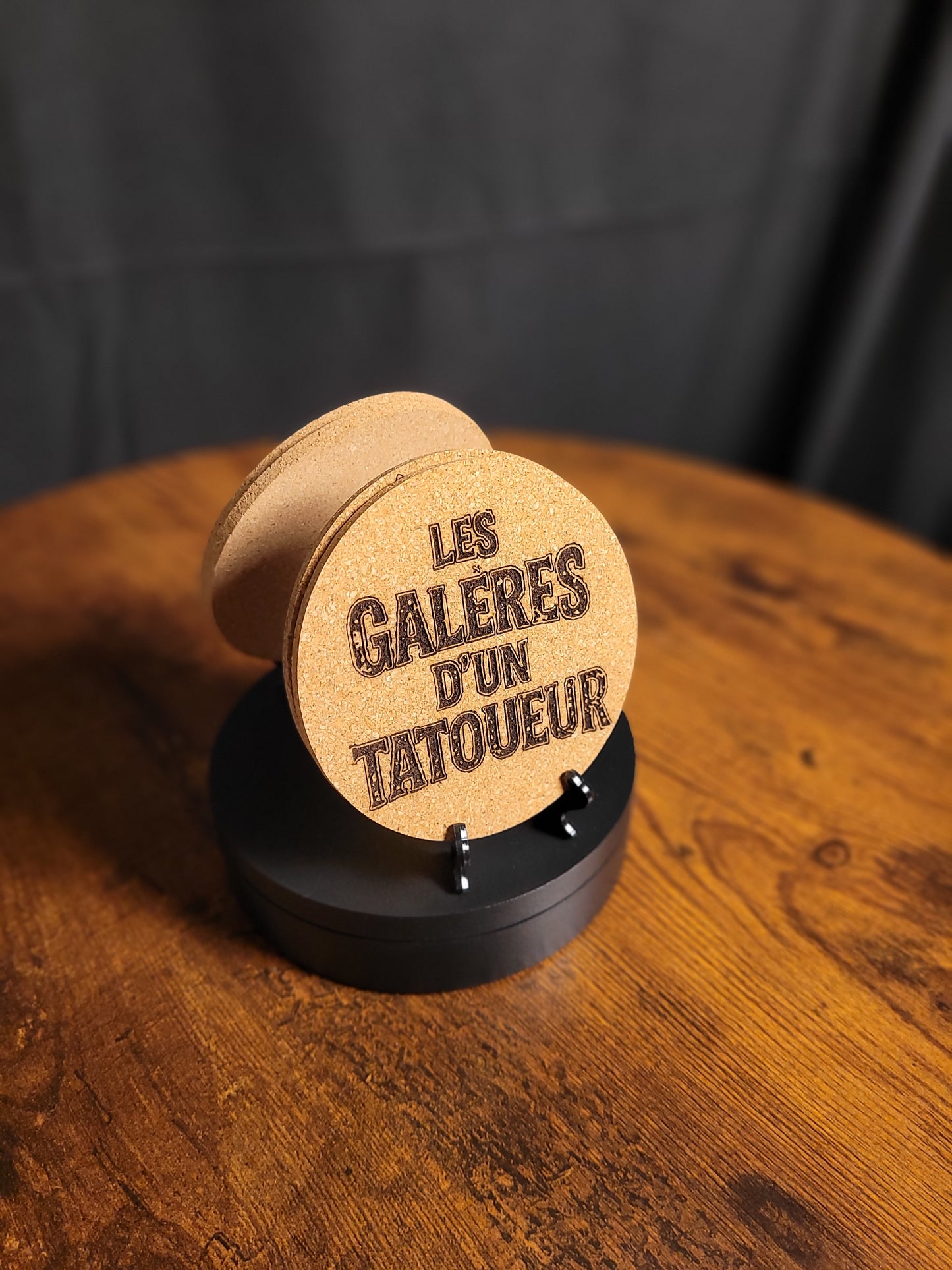 Dessous de verre gravés - Kraken'Art Tattoo