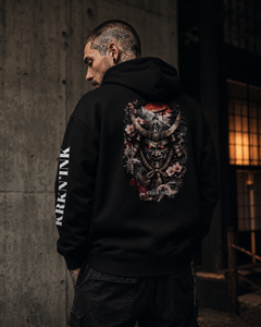 Sweat à capuche KRKN’INK – Crimson Samurai