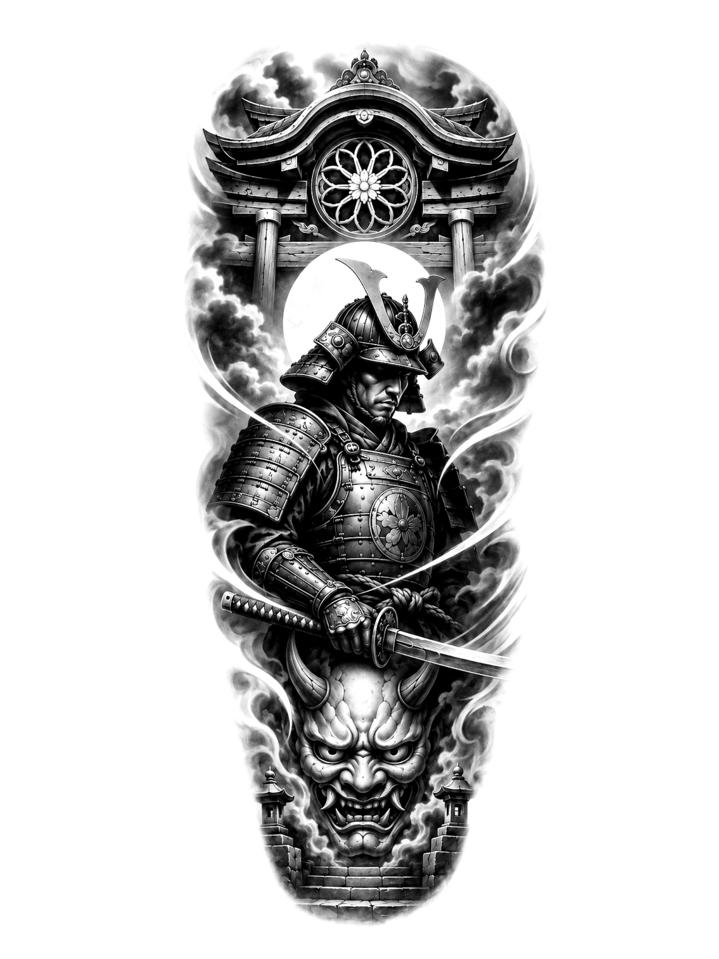 Samouraï Oni — Le Gardien du Temple