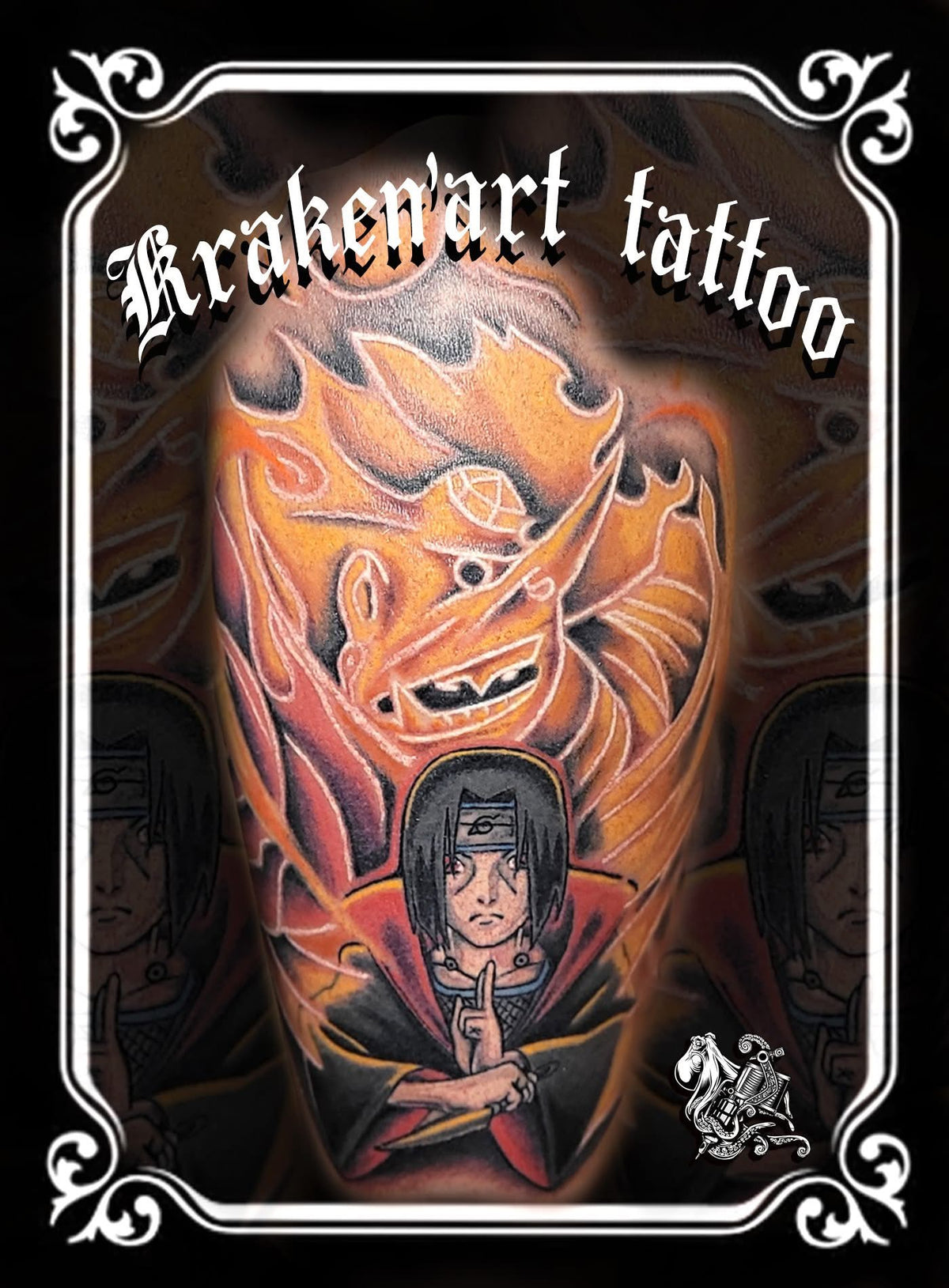 Tatouage Geek Itachi naruto full color