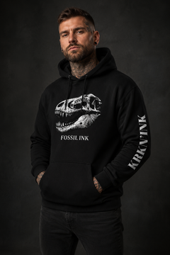 Sweat à capuche KRKN’INK – Fossil Ink Skull  Signature Collection