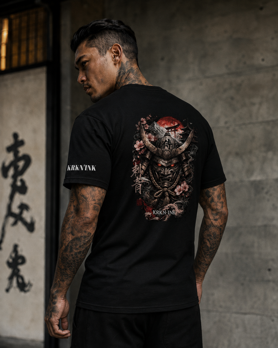 T-shirt KRKN’INK – Crimson Samurai