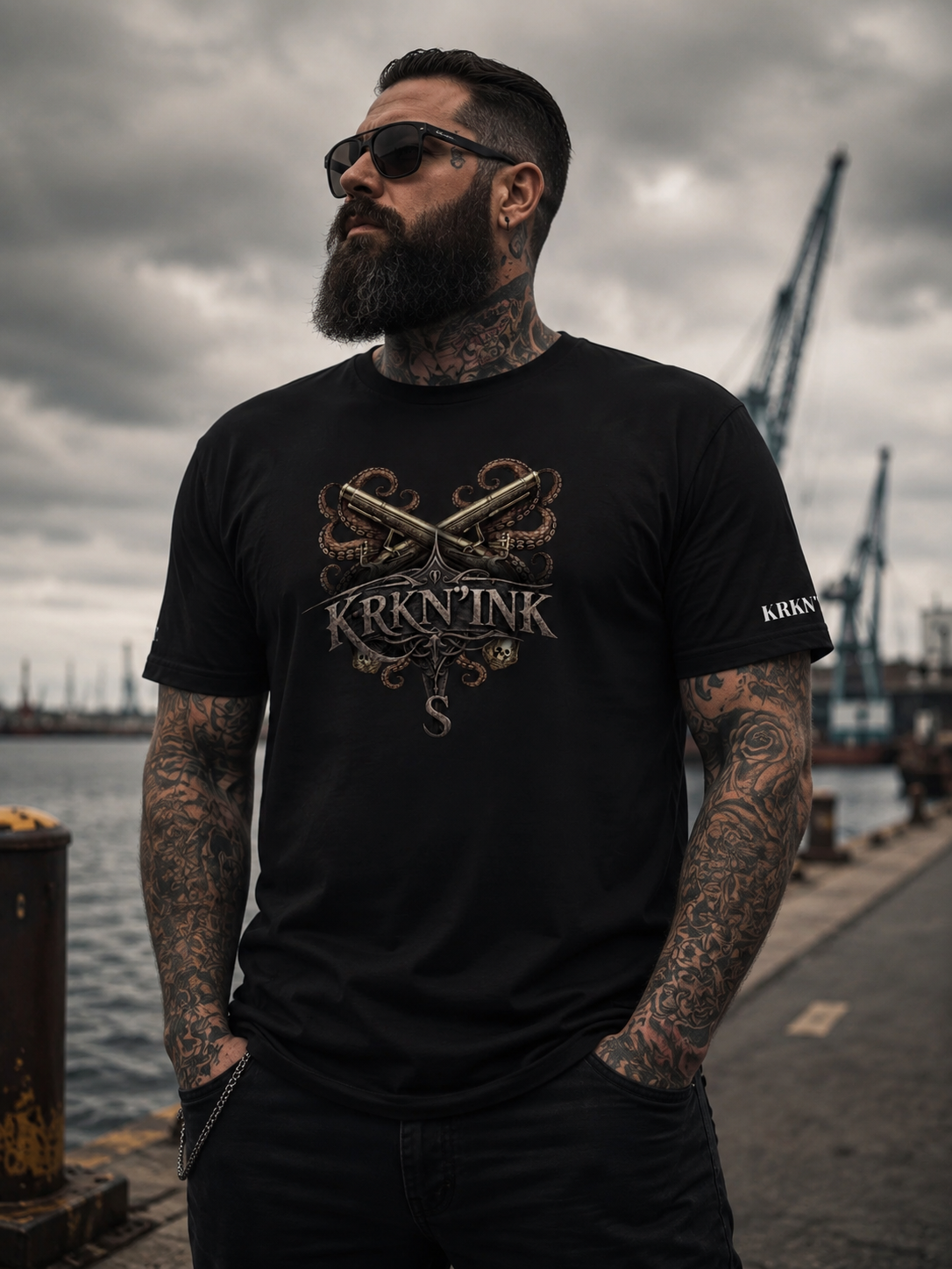 T-shirt KRKN’INK –  Signature Pirate Tattoo