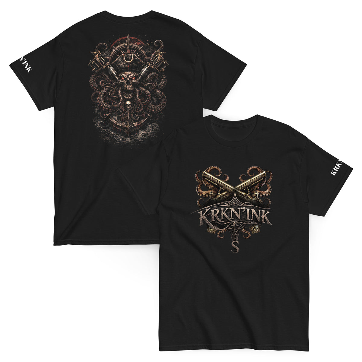 T-shirt KRKN’INK –  Signature Pirate Tattoo