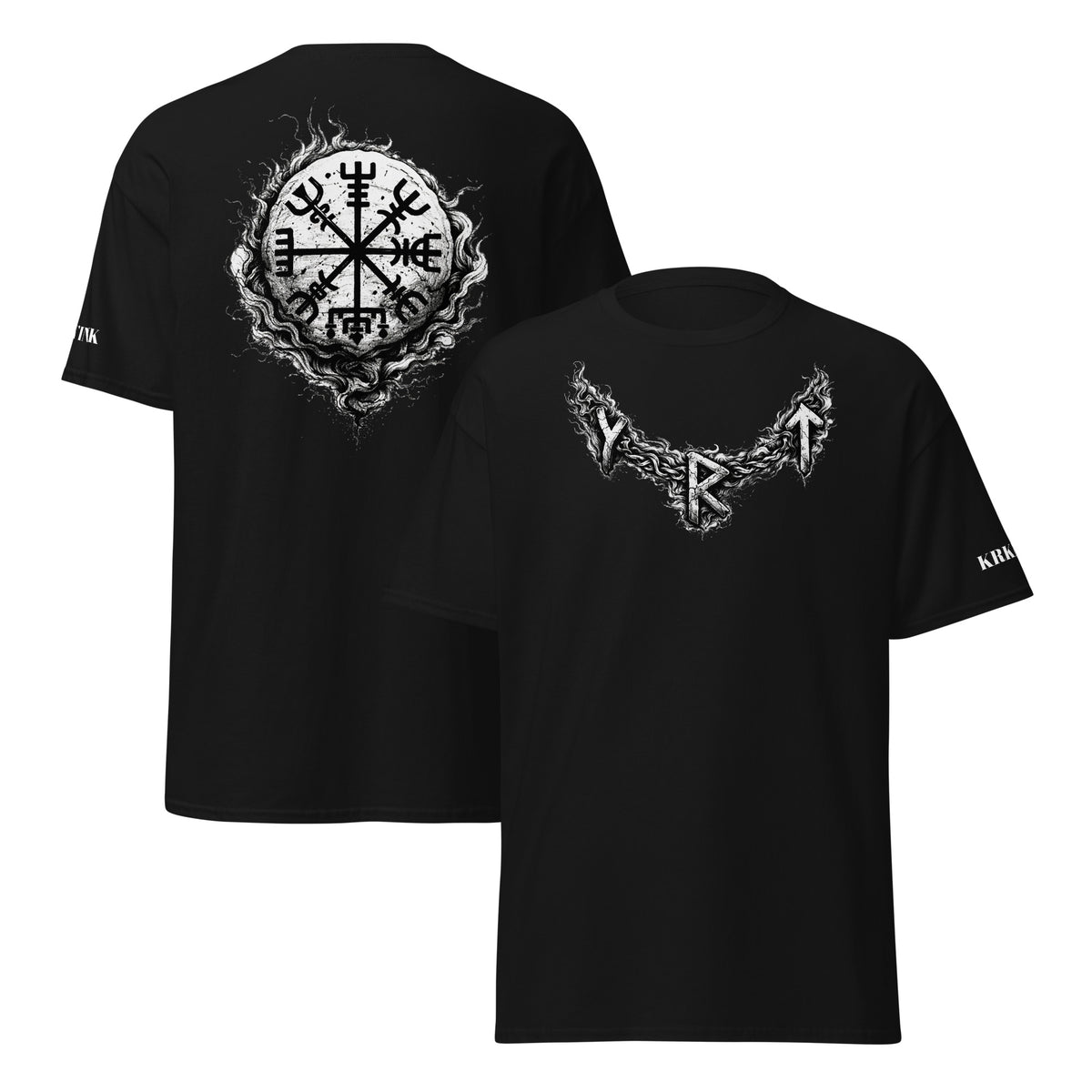 T-shirt KRKN’INK – Vegvísir Rune Collar |  Viking Edition