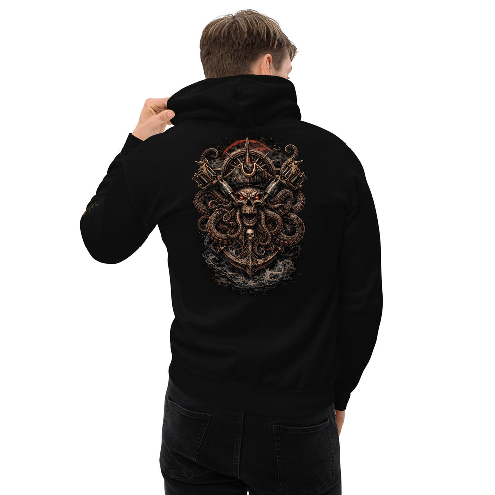 Sweat à capuche KRKN’INK – Pirate Tattoo Premium