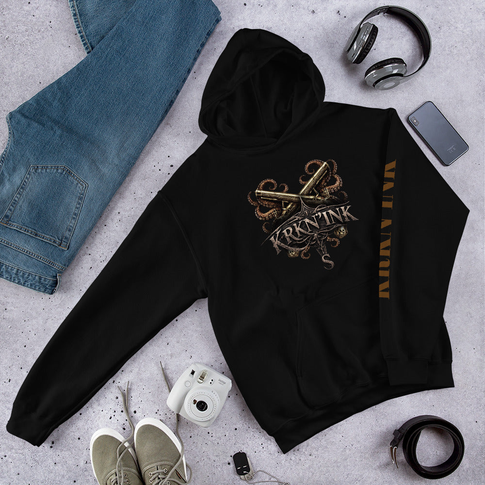 Sweat à capuche KRKN’INK – Pirate Tattoo Premium