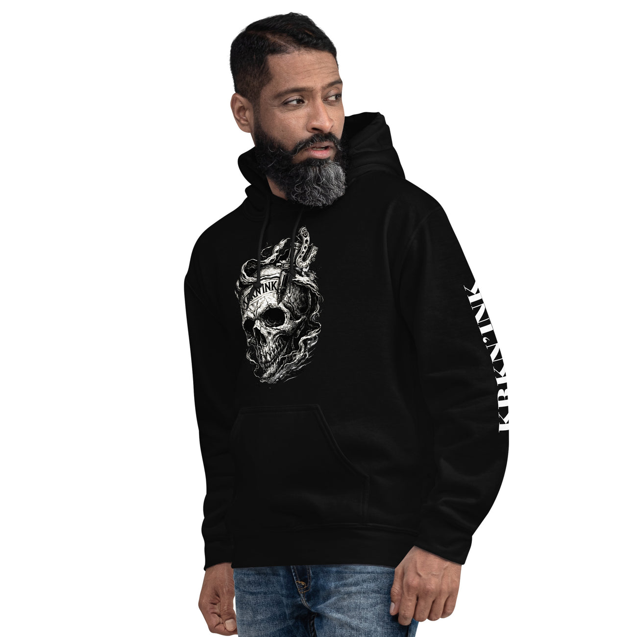 Sweat à capuche KRKN’INK – Skull Machine Hoodie | Signature Collection