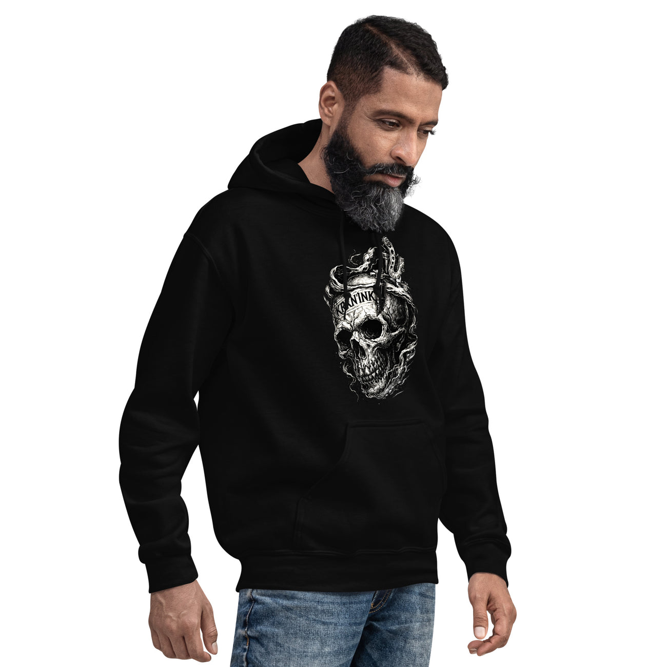 Sweat à capuche KRKN’INK – Skull Machine Hoodie | Signature Collection